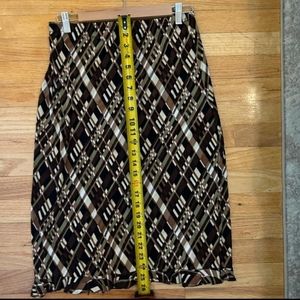 Vintage 70's Pattern Midi Skirt - S/M